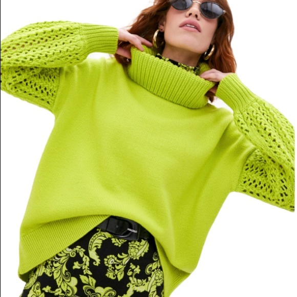 Alice + Olivia Sweaters - Alice + Olivia Adela Wool Blend Turtleneck Sweater